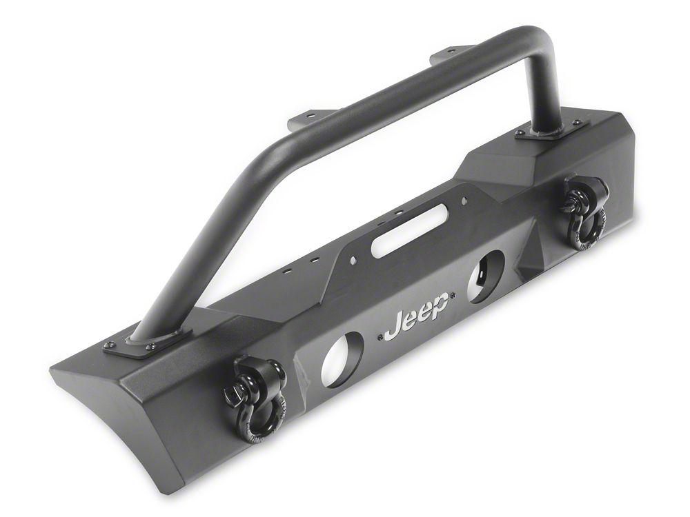 Jeep Licensed by RedRock HD Stubby Front Bumper with Backlight LED Jeep Logo (20-25 Jeep Gladiator JT)