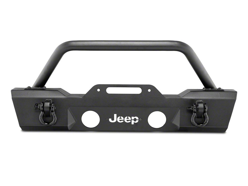Jeep Licensed by RedRock HD Stubby Front Bumper with Backlight LED Jeep Logo (20-25 Jeep Gladiator JT)