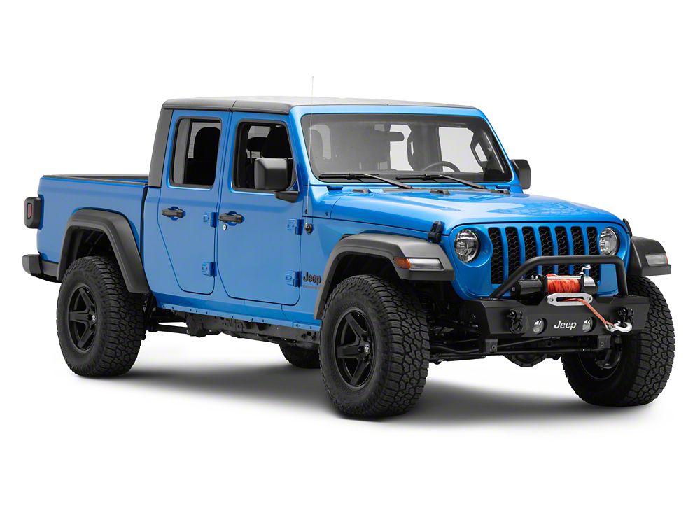 Jeep Licensed by RedRock HD Stubby Front Bumper with Backlight LED Jeep Logo (20-25 Jeep Gladiator JT)