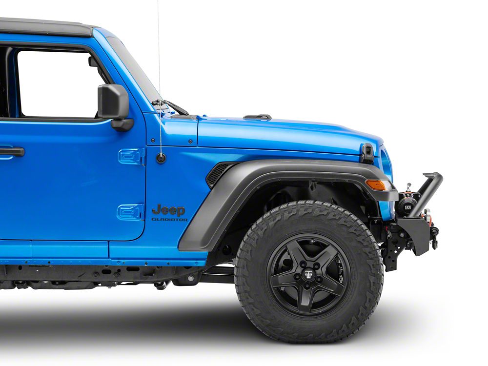 Jeep Licensed by RedRock HD Stubby Front Bumper with Backlight LED Jeep Logo (20-25 Jeep Gladiator JT)