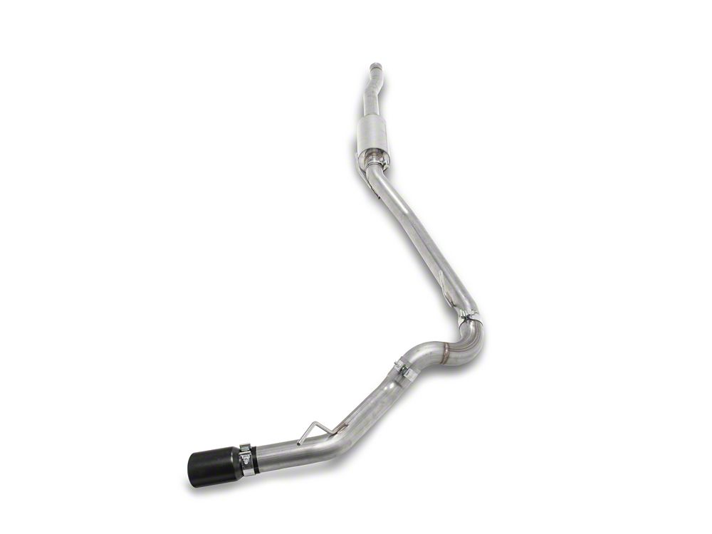 RedRock Single Exhaust System with Black Tip; Side Exit (20-25 3.6L Jeep Gladiator JT)