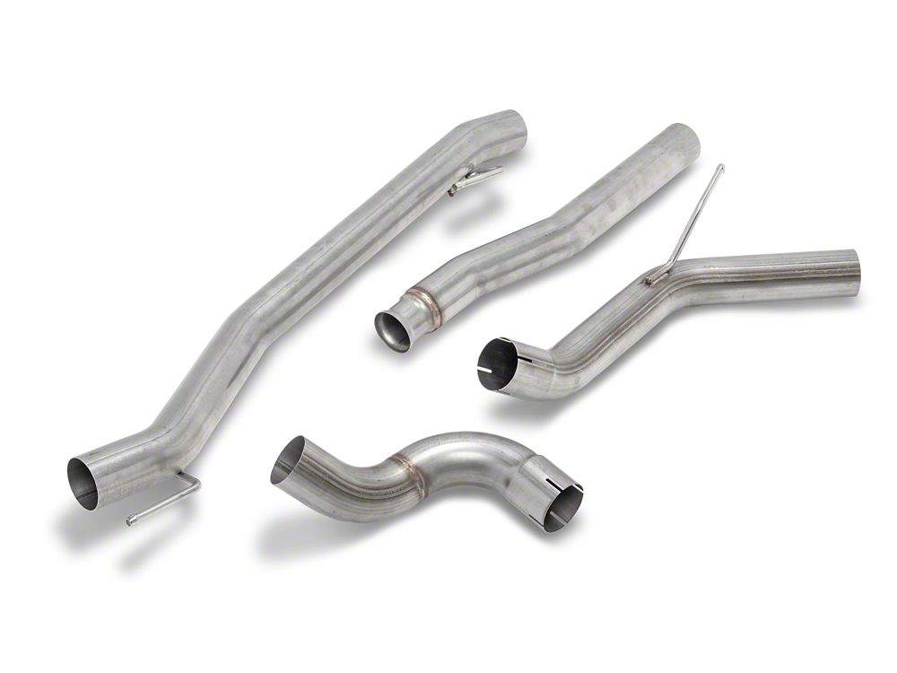 RedRock Single Exhaust System with Black Tip; Side Exit (20-25 3.6L Jeep Gladiator JT)