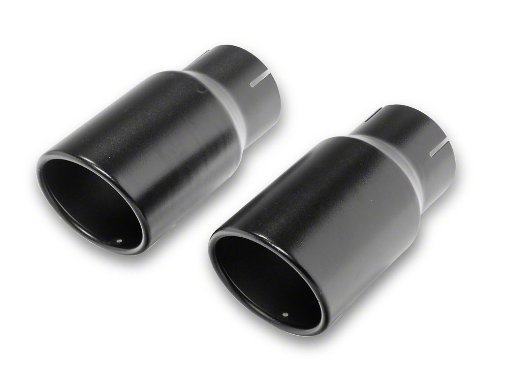 RedRock Dual Exhaust System with Black Tips; Side Exit (20-25 3.6L Jeep Gladiator JT)