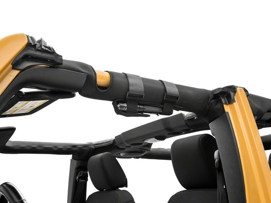 RedRock Roll Bar Mounted Flashlight Holder with LED Flashlight (20-25 Jeep Gladiator JT)