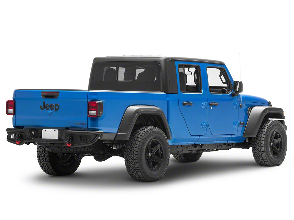 Jeep Licensed by RedRock HD Tubular Rear Bumper with Jeep Logo (20-25 Jeep Gladiator JT)