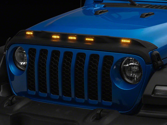 RedRock Hood Guard with LED Lighting (20-25 Jeep Gladiator JT, Excluding Mojave)