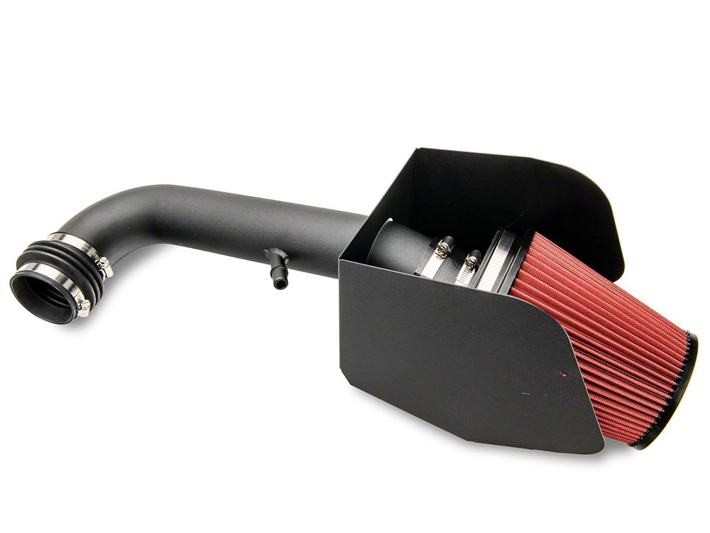 RedRock Cold Air Intake; Textured Black (20-25 3.6L Jeep Gladiator JT)