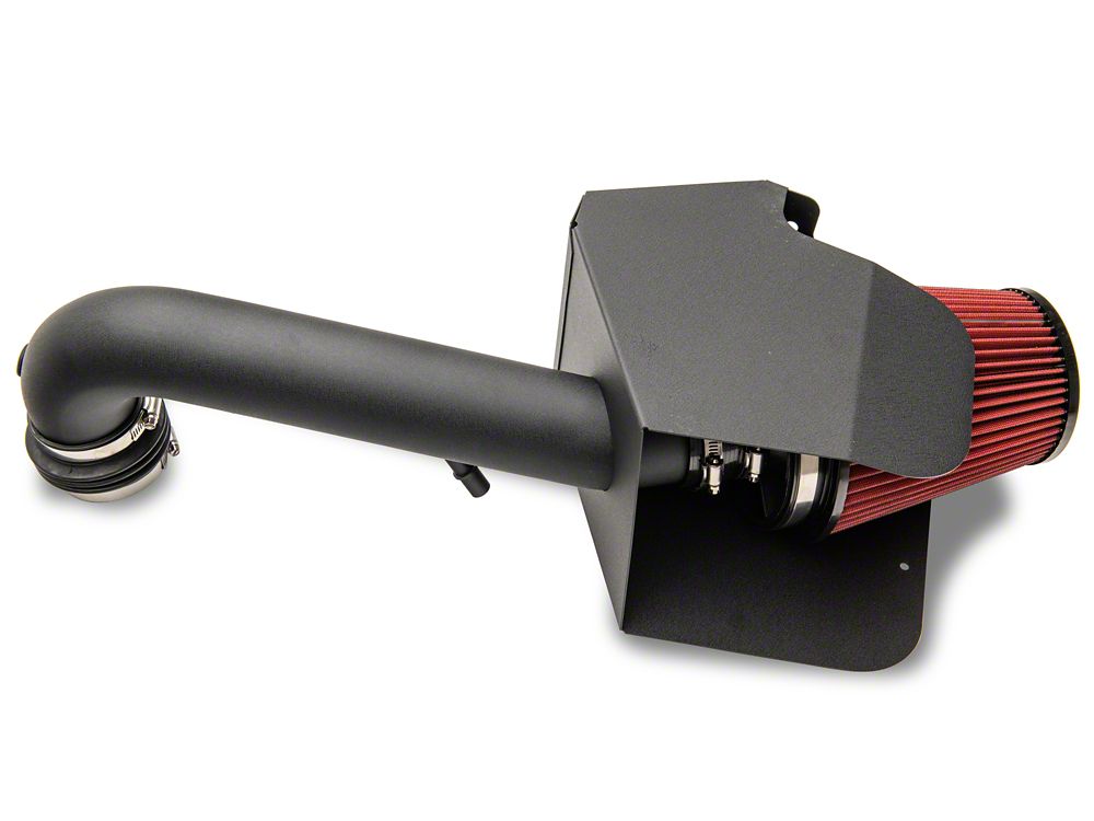 RedRock Cold Air Intake; Textured Black (20-25 3.6L Jeep Gladiator JT)