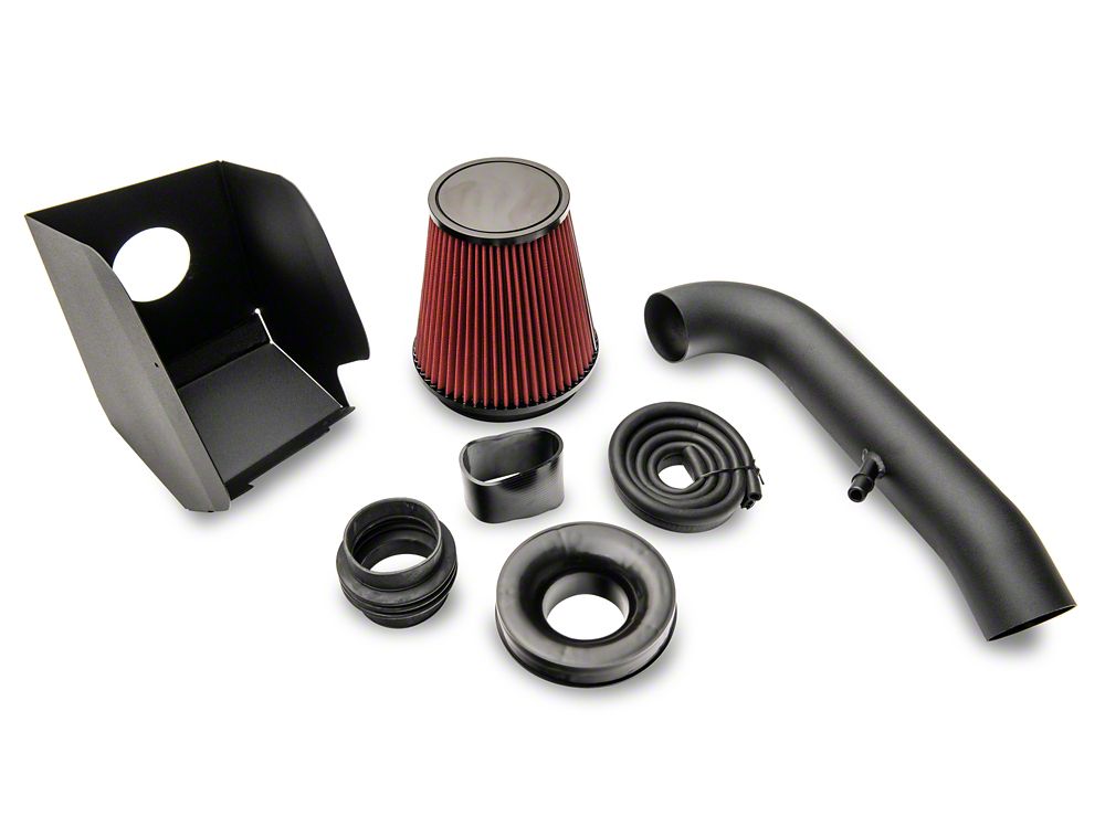 RedRock Cold Air Intake; Textured Black (20-25 3.6L Jeep Gladiator JT)