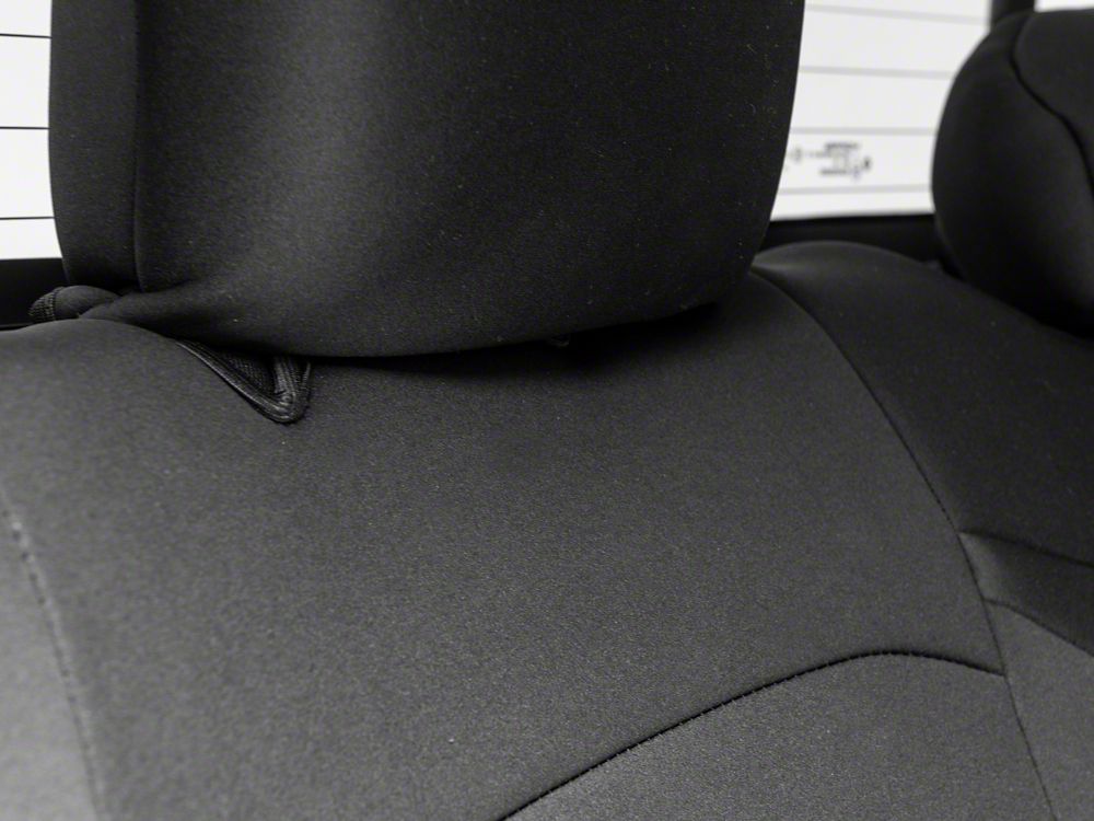 RedRock Custom Fit Front and Rear Seat Covers; Black (20-25 Jeep Gladiator JT)