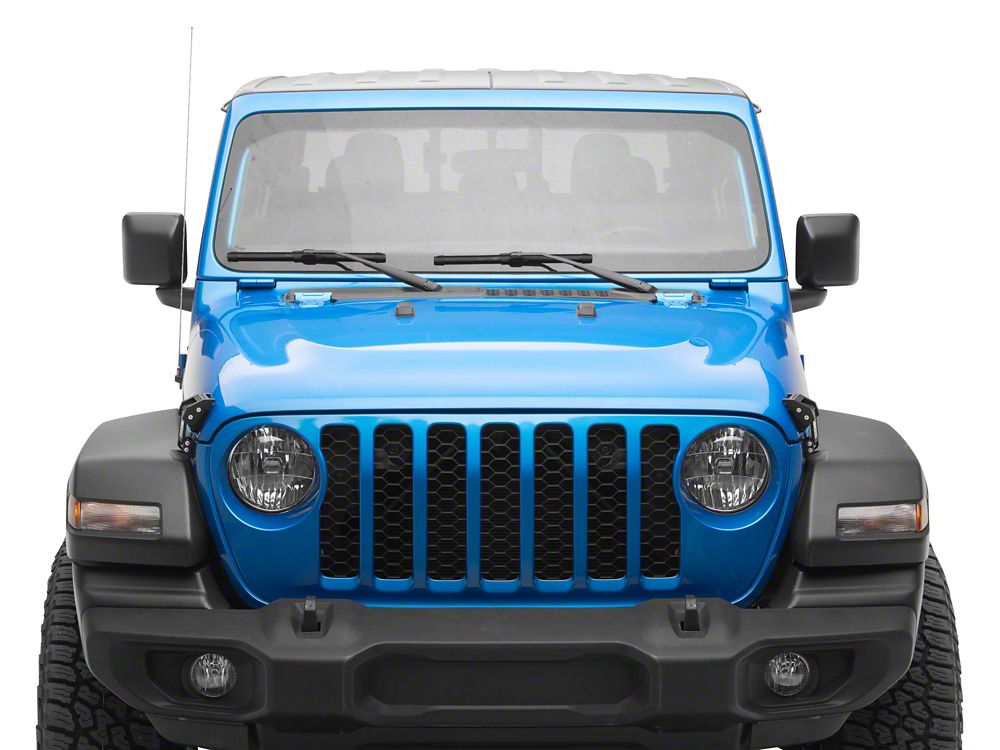 RedRock Billet Hood Catch Kit; Star (20-25 Jeep Gladiator JT)