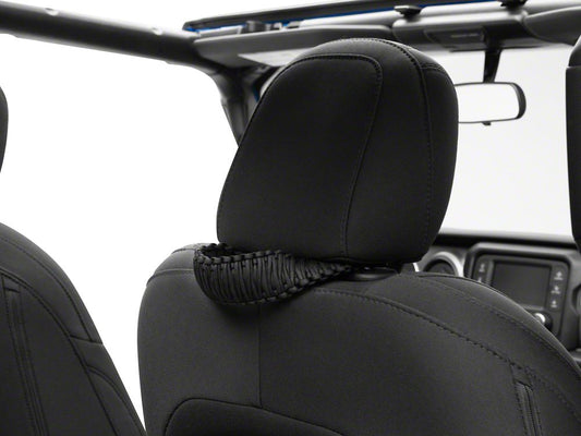 RedRock Headrest Grab Handles; Black (20-25 Jeep Gladiator JT)