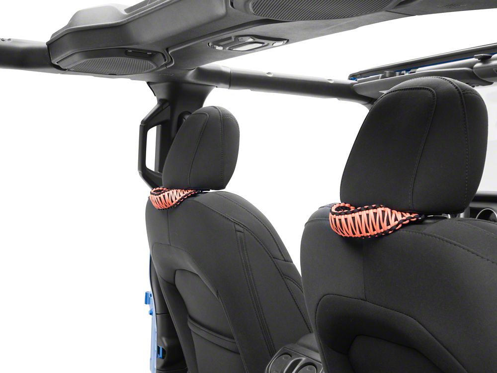RedRock Headrest Grab Handles; Orange (20-25 Jeep Gladiator JT)