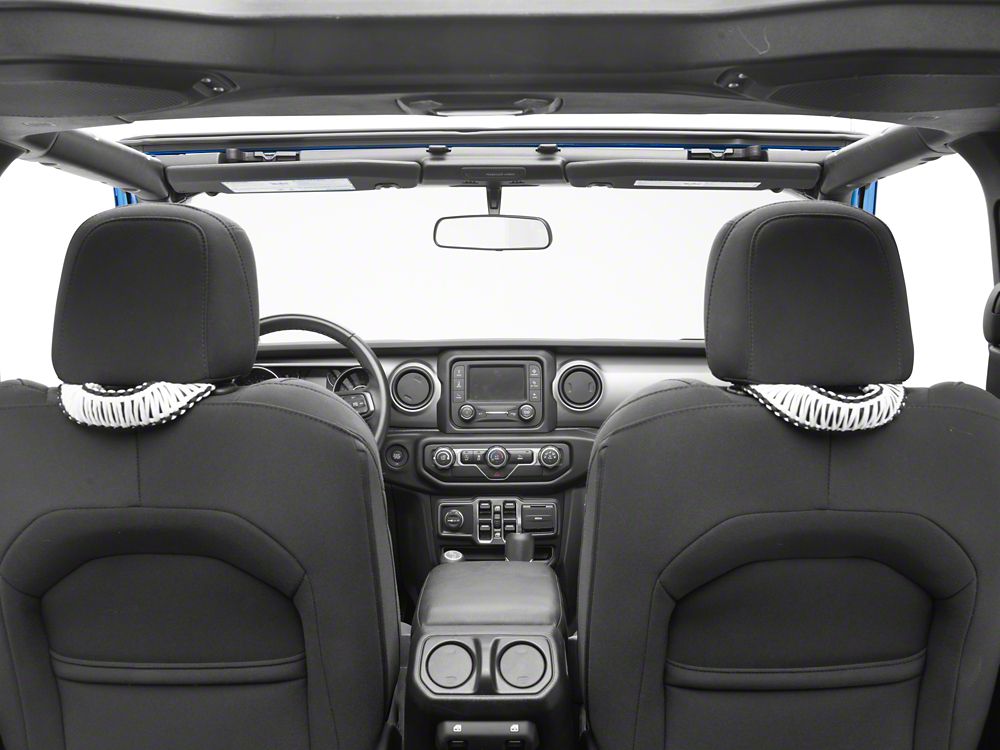 RedRock Headrest Grab Handles; White (20-25 Jeep Gladiator JT)