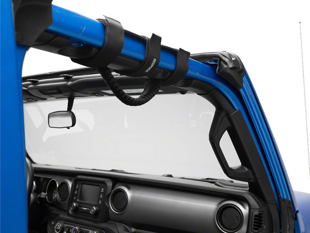 RedRock Paracord Grab Handles; Black (20-25 Jeep Gladiator JT)