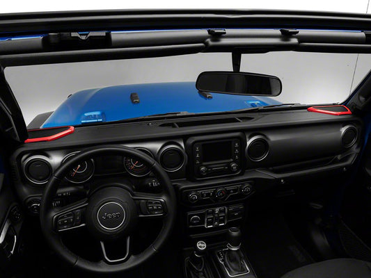 RedRock Door Speaker Trim; Red (20-25 Jeep Gladiator JT)