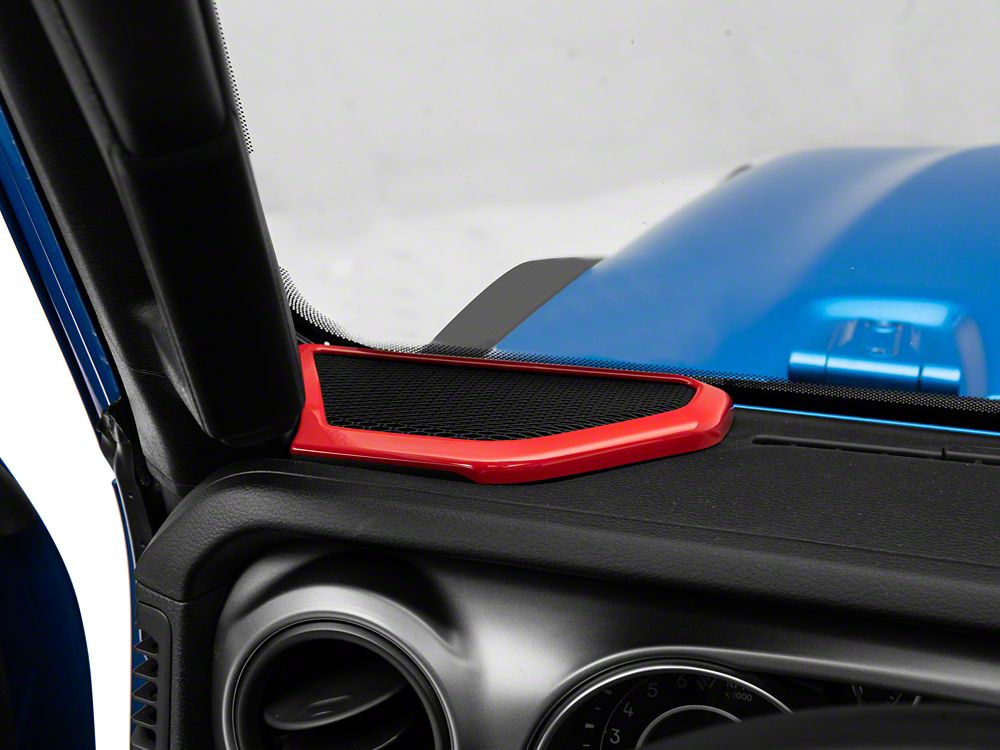 RedRock Door Speaker Trim; Red (20-25 Jeep Gladiator JT)