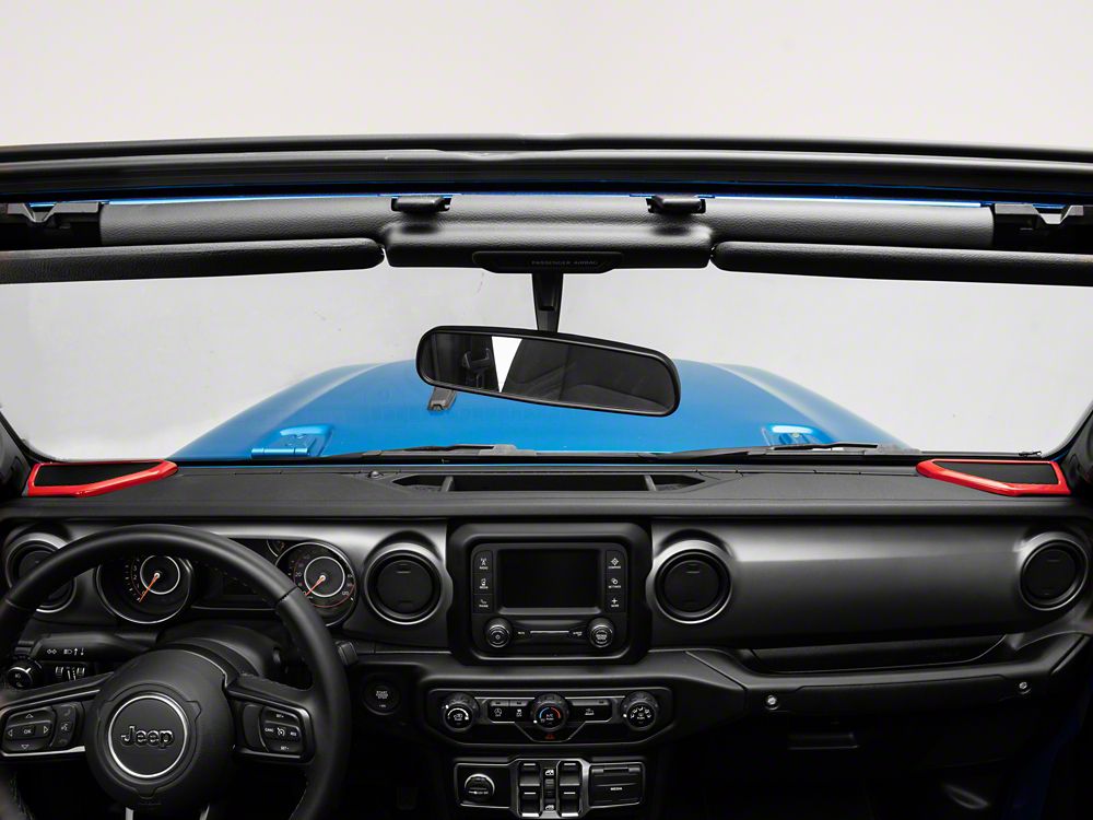 RedRock Door Speaker Trim; Red (20-25 Jeep Gladiator JT)