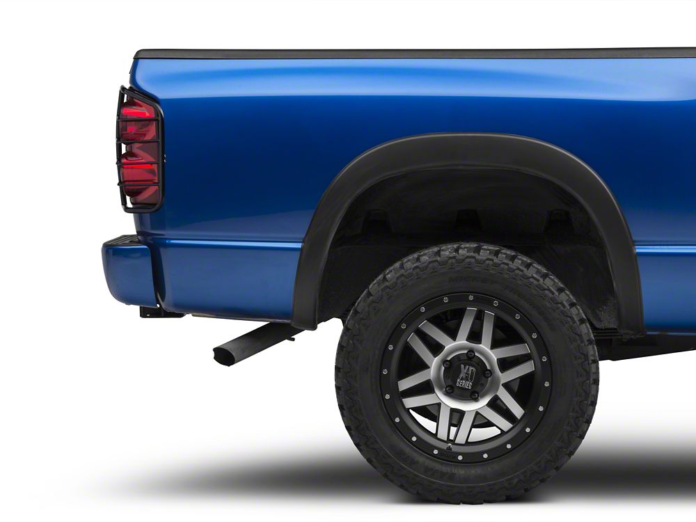 RedRock Tail Light Guards; Black (02-08 RAM 1500)