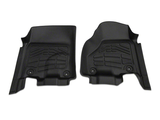 RedRock Sure-Fit Front and Second Row Floor Liners; Black (13-18 RAM 1500 Crew Cab)