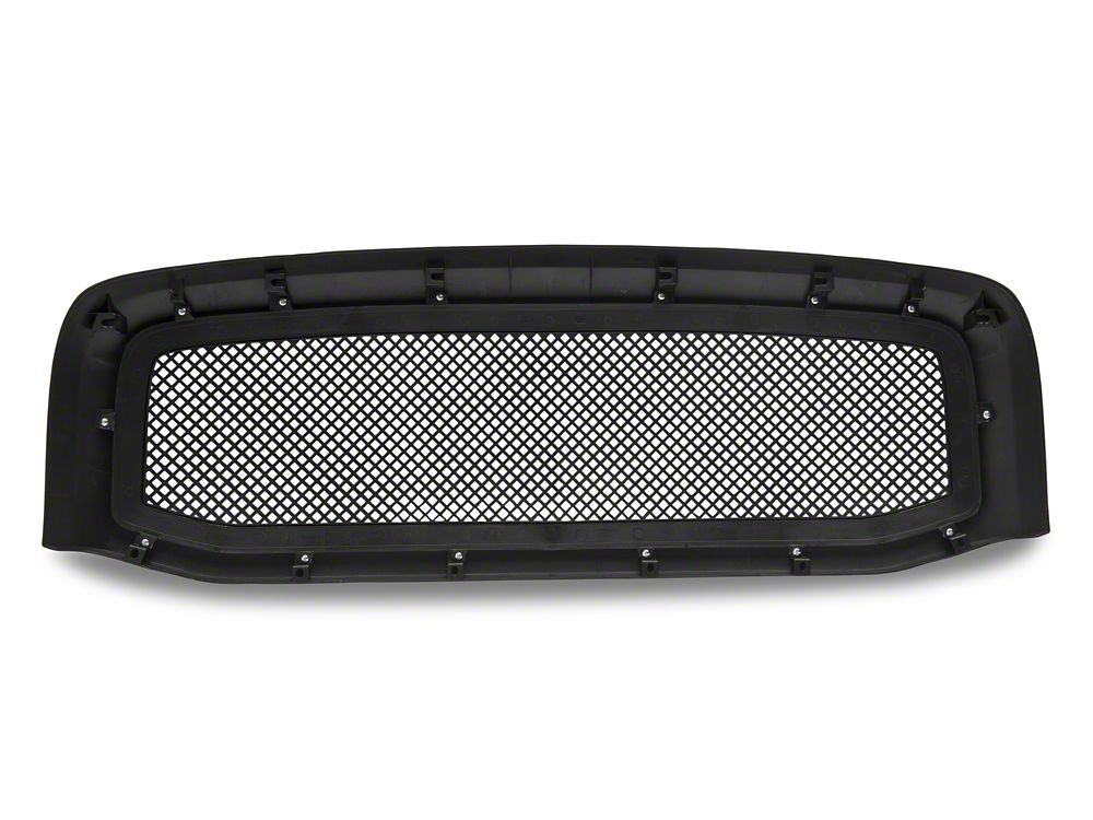 RedRock Mesh Upper Replacement Grille; Matte Black (06-08 RAM 1500)