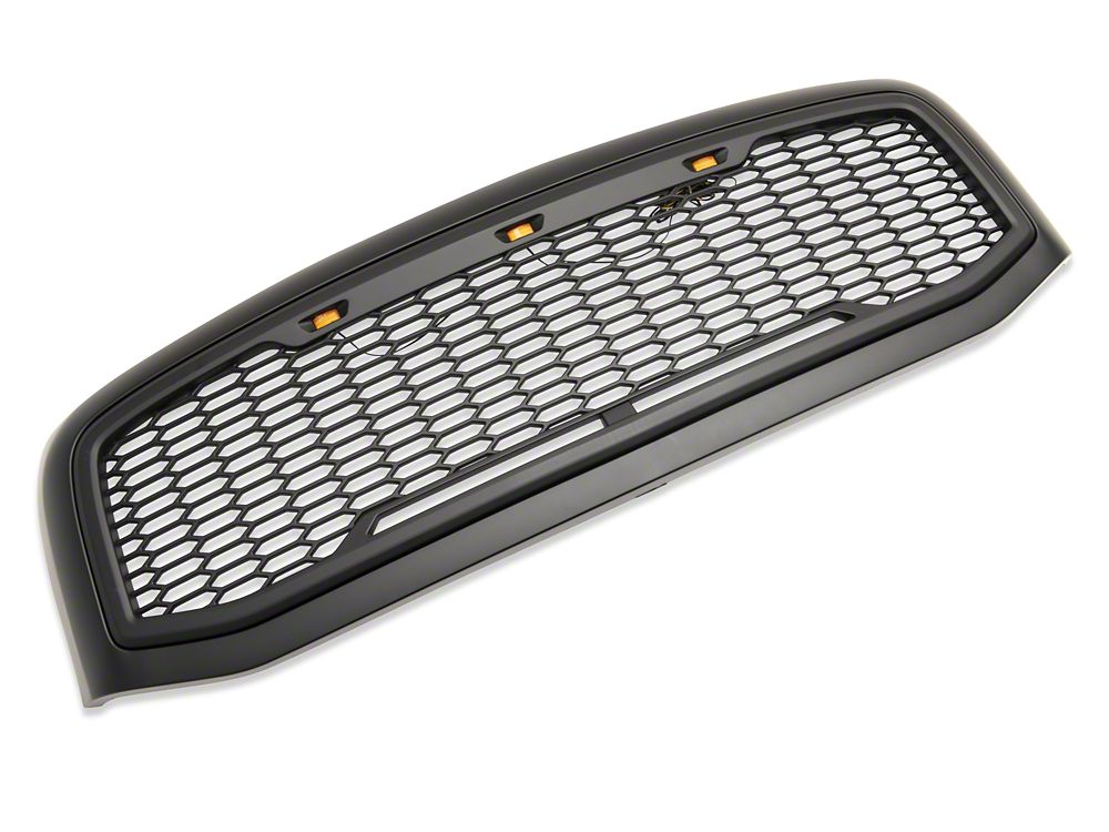 RedRock Baja Upper Replacement Grille; Matte Black (06-08 RAM 1500)
