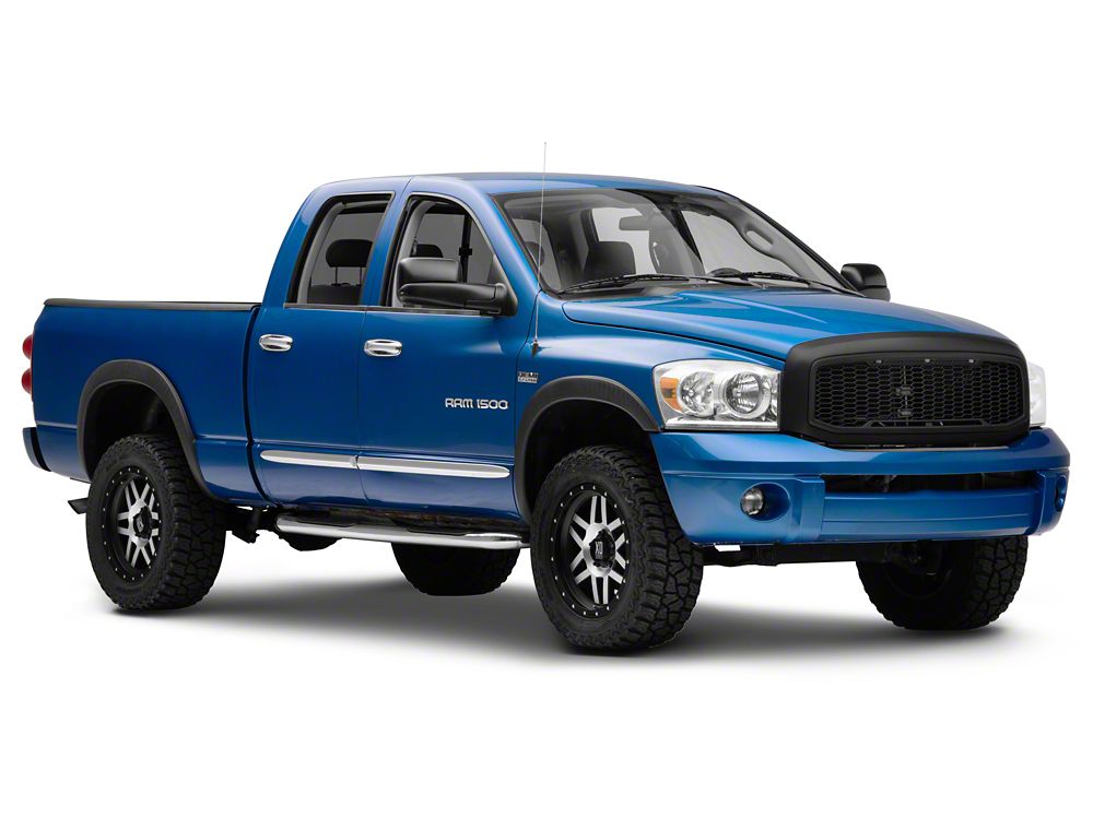 RedRock Baja Upper Replacement Grille; Matte Black (06-08 RAM 1500)