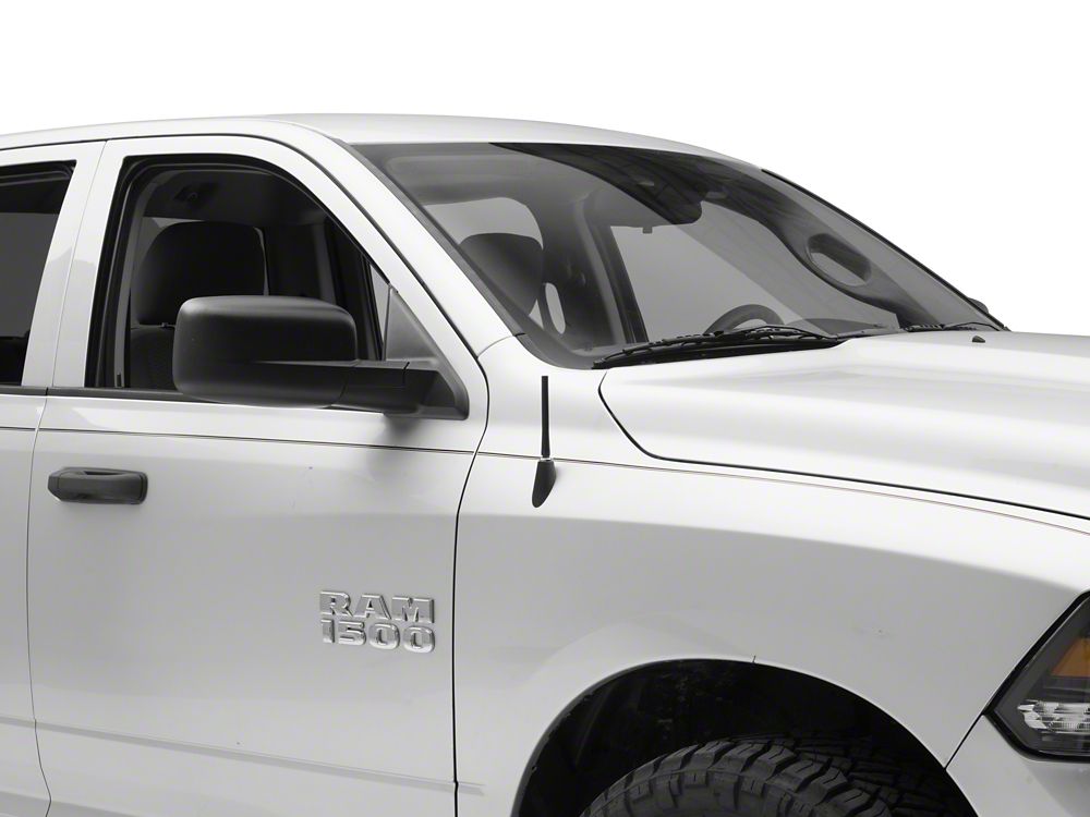 RedRock Short Billet Black Antenna; 5-Inch (94-25 RAM 1500)