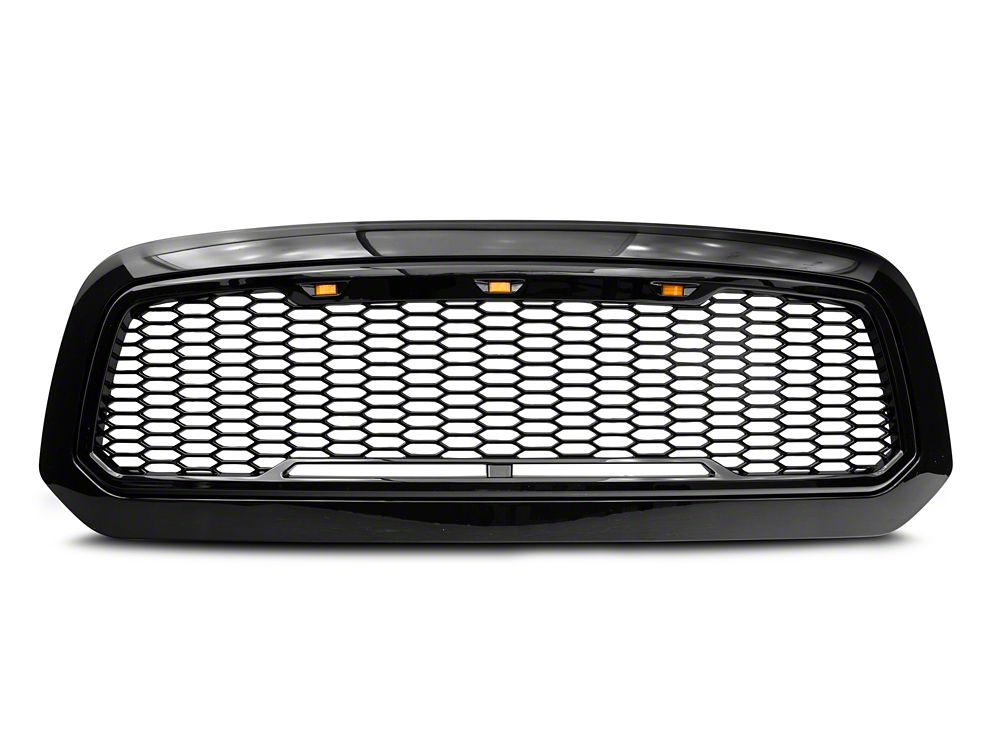 RedRock Baja Upper Replacement Grille; Gloss Black (13-18 RAM 1500, Excluding Rebel)