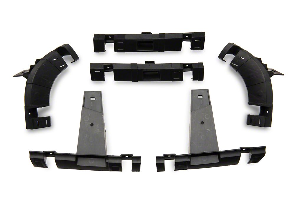 RedRock Boss Upper Replacement Grille with LED DRL; Matte Black (09-12 RAM 1500)