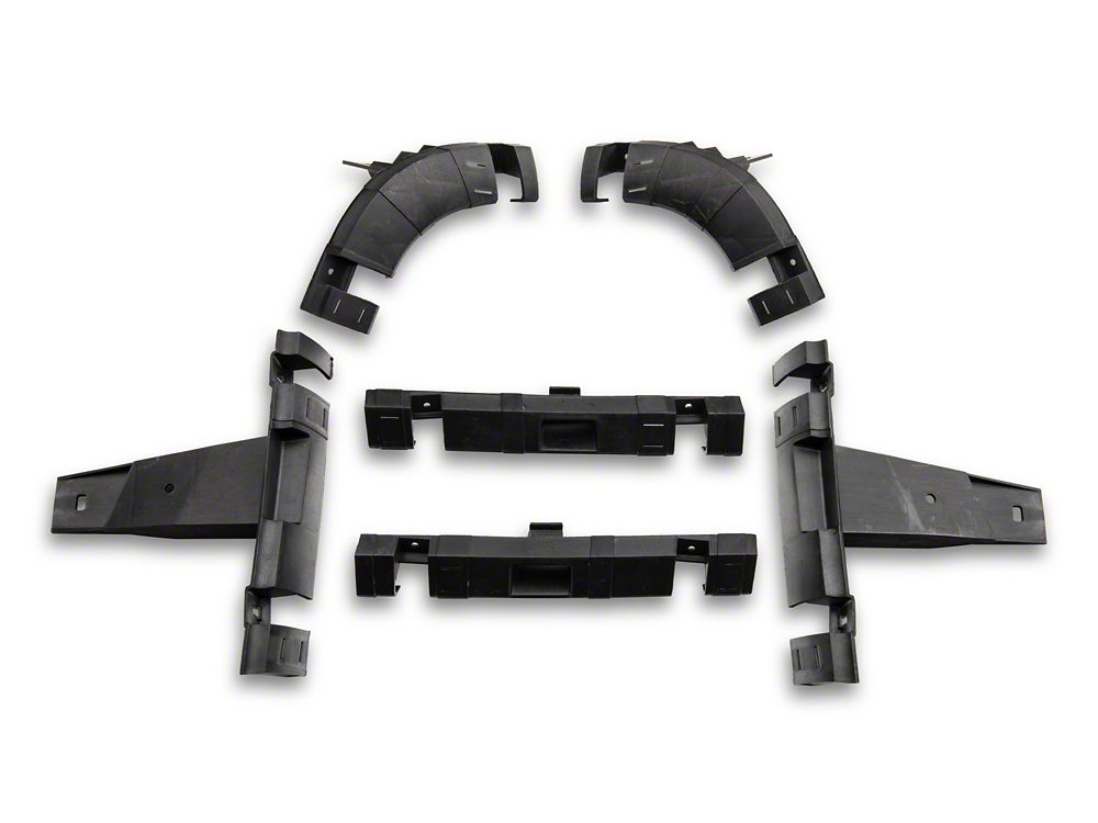 RedRock Boss Upper Replacement Grille with LED DRL; Matte Black (13-18 RAM 1500, Excluding Rebel)