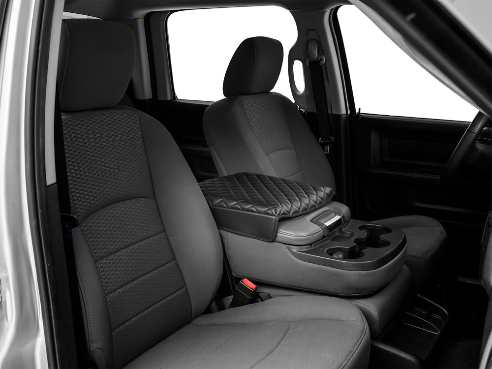 RedRock Center Console Arm Rest Cushion; Black (09-18 RAM 1500)