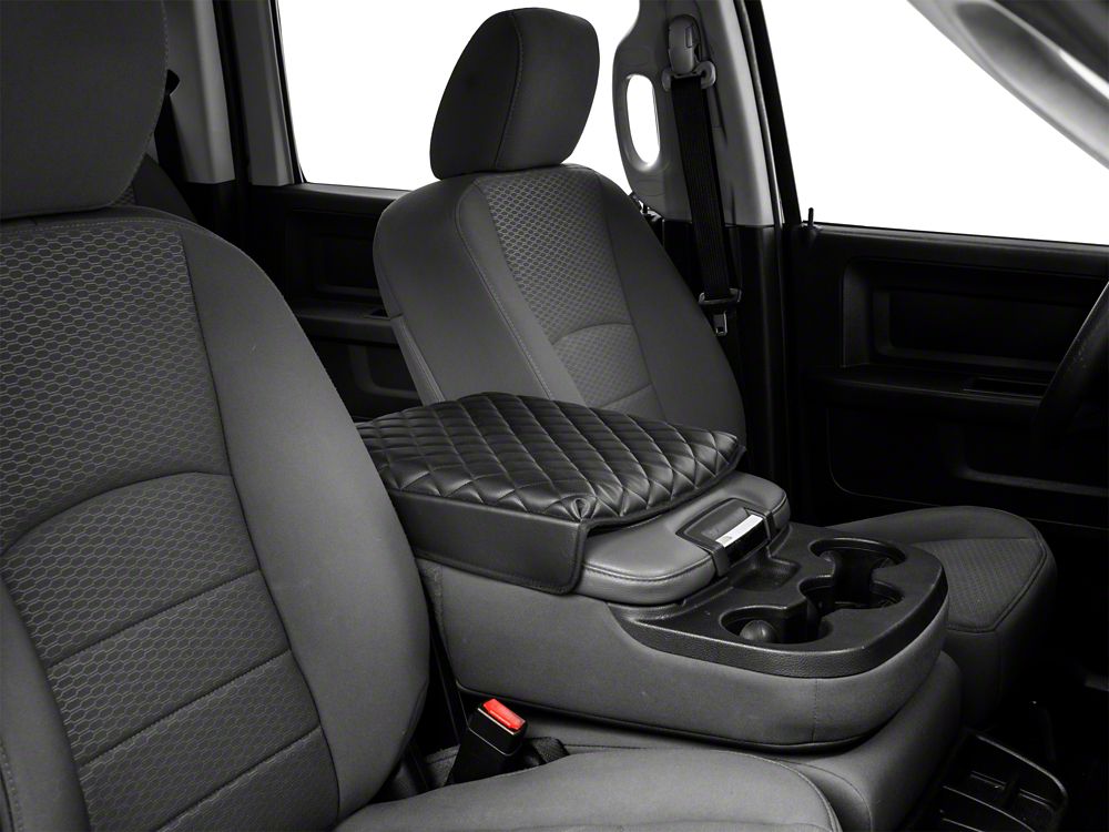 RedRock Center Console Arm Rest Cushion; Black (09-18 RAM 1500)