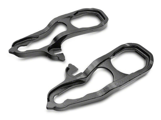 RedRock HD Front Tow Hooks; Black (19-25 RAM 1500)
