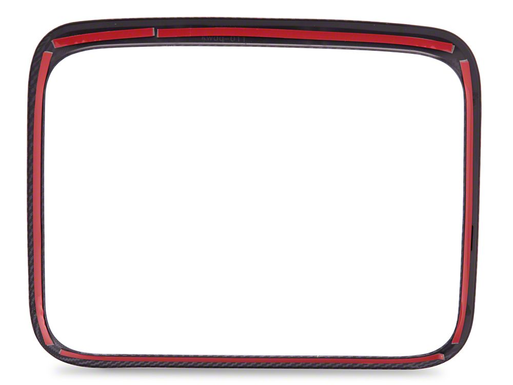 RedRock Console Storage Box Trim; Carbon Fiber (15-18 RAM 1500 Limited)