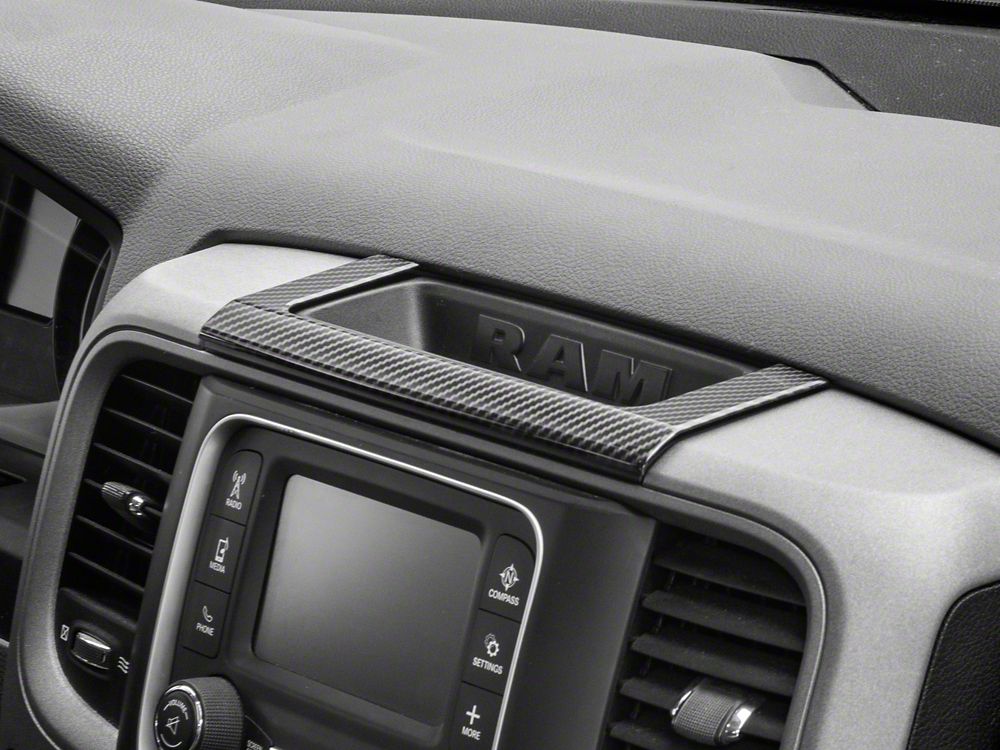 RedRock Dashboard Storage Trim; Carbon Fiber (09-18 RAM 1500)
