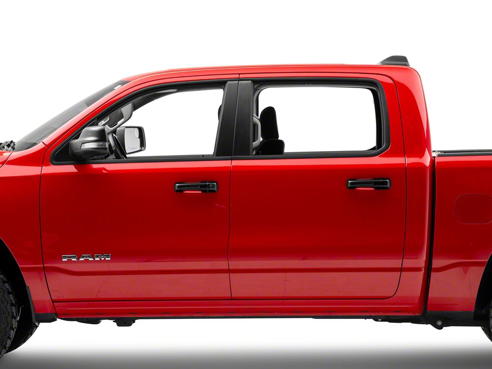 RedRock Door Handle Covers; Black (19-25 RAM 1500 w/ Passive Entry)