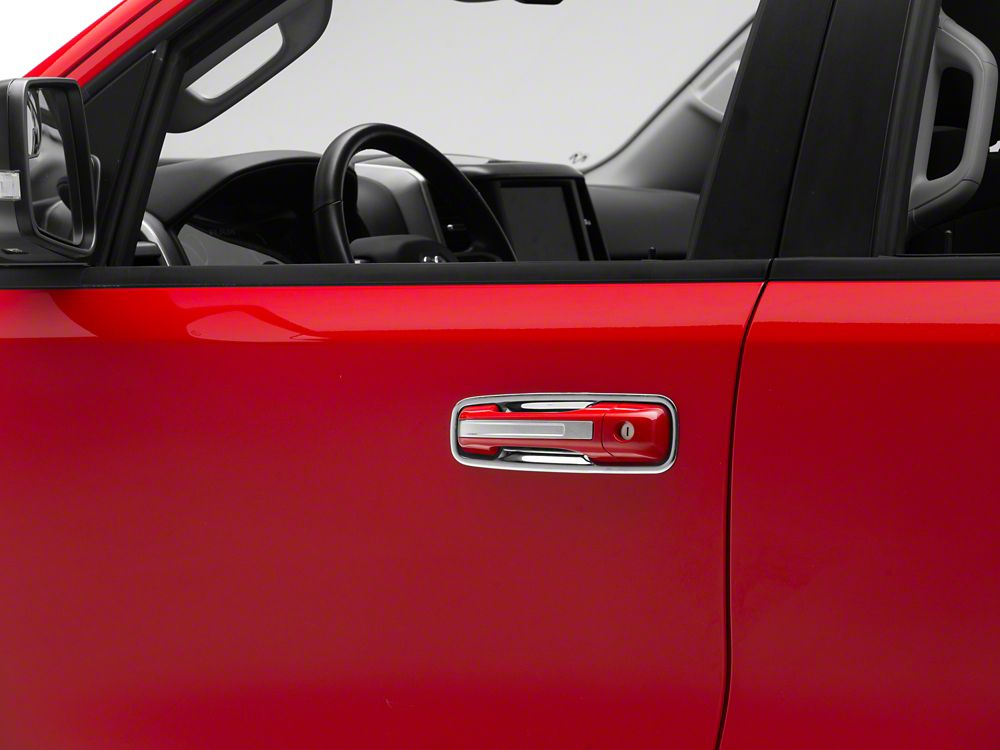 RedRock Exterior Door Handle Trim; Chrome (19-25 RAM 1500)