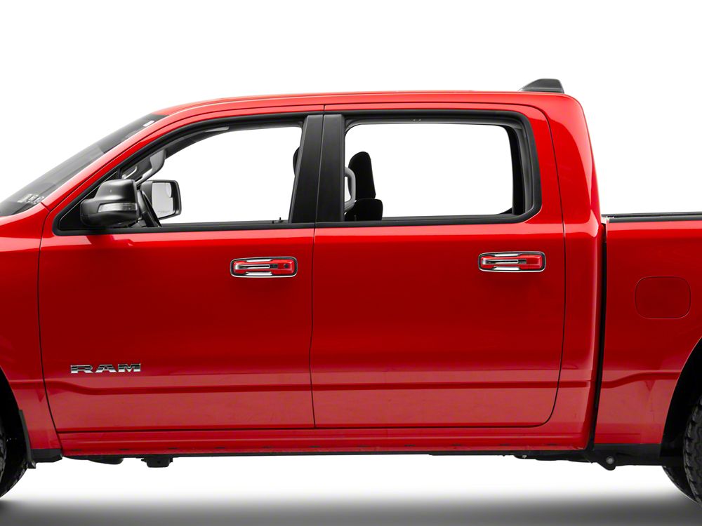 RedRock Exterior Door Handle Trim; Chrome (19-25 RAM 1500)
