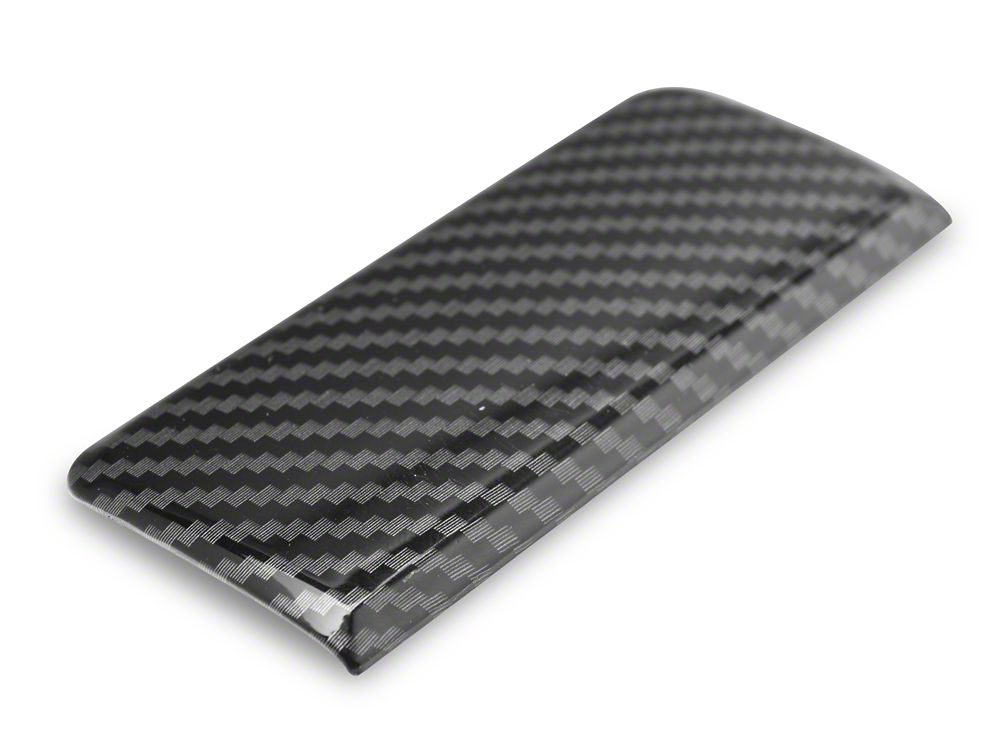 RedRock Passenger Storage Compartment Trim; Carbon Fiber (13-18 RAM 1500)