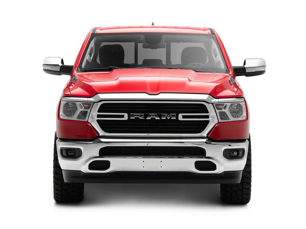 RedRock Side View Mirror Cover; Chrome (19-25 RAM 1500)