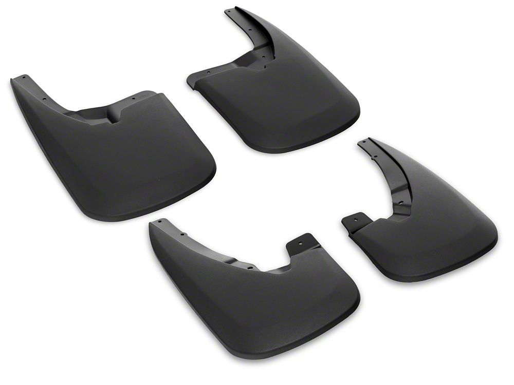 RedRock Molded Mud Guards; Front and Rear (09-18 RAM 1500 w/o OE Fender Flares)