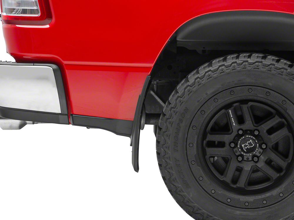 RedRock Molded Mud Guards; Front and Rear (19-25 RAM 1500 w/o OE Fender Flares)