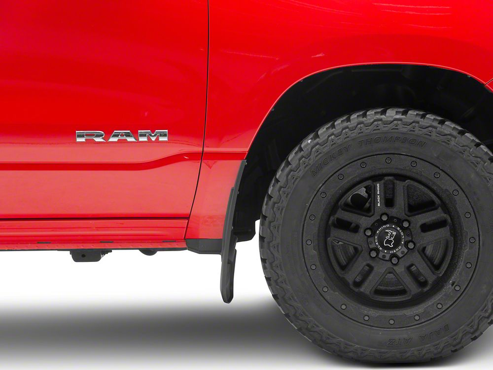 RedRock Molded Mud Guards; Front and Rear (19-25 RAM 1500 w/o OE Fender Flares)