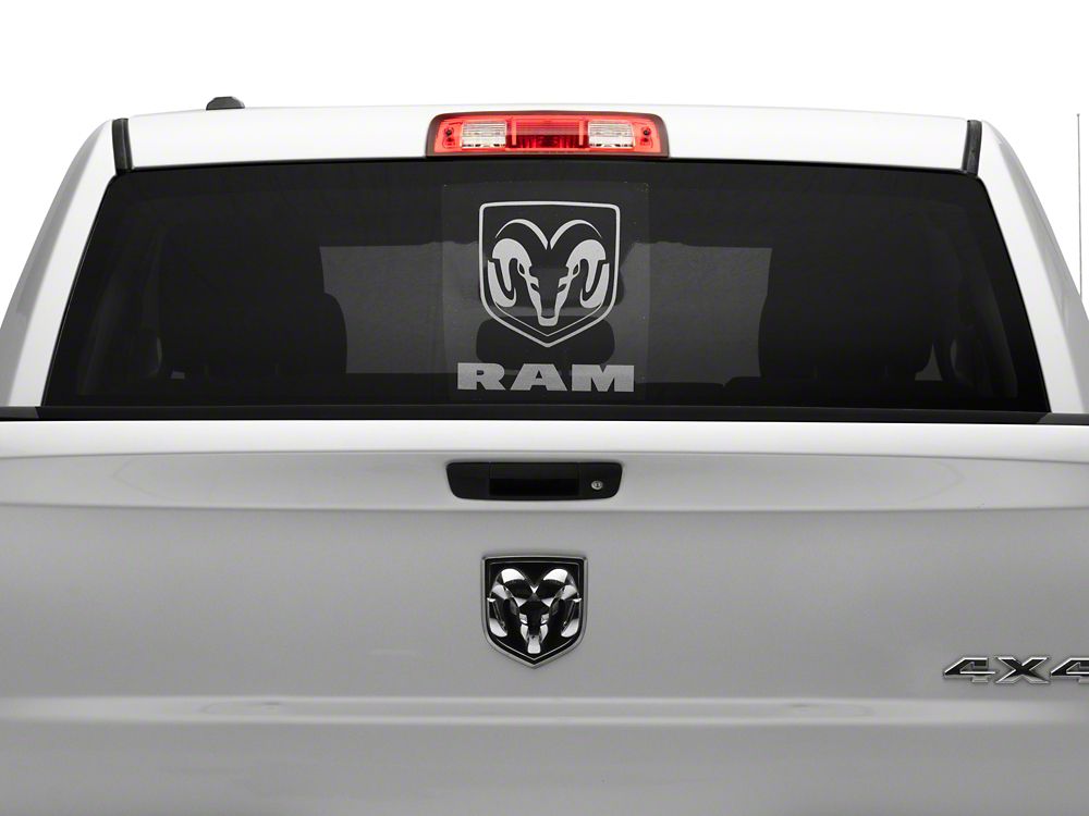 RAM Licensed by RedRock Large RAM Head with Logo; Frosted (02-18 RAM 1500)