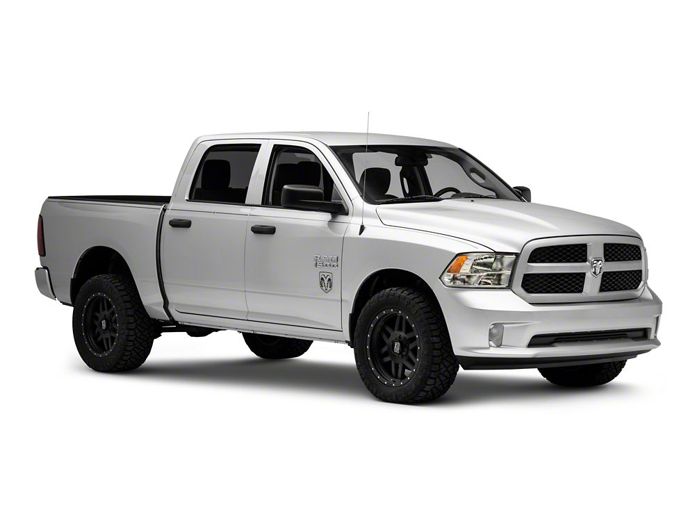 RAM Licensed by RedRock Small RAM Head Logo; Matte Black (02-18 RAM 1500)
