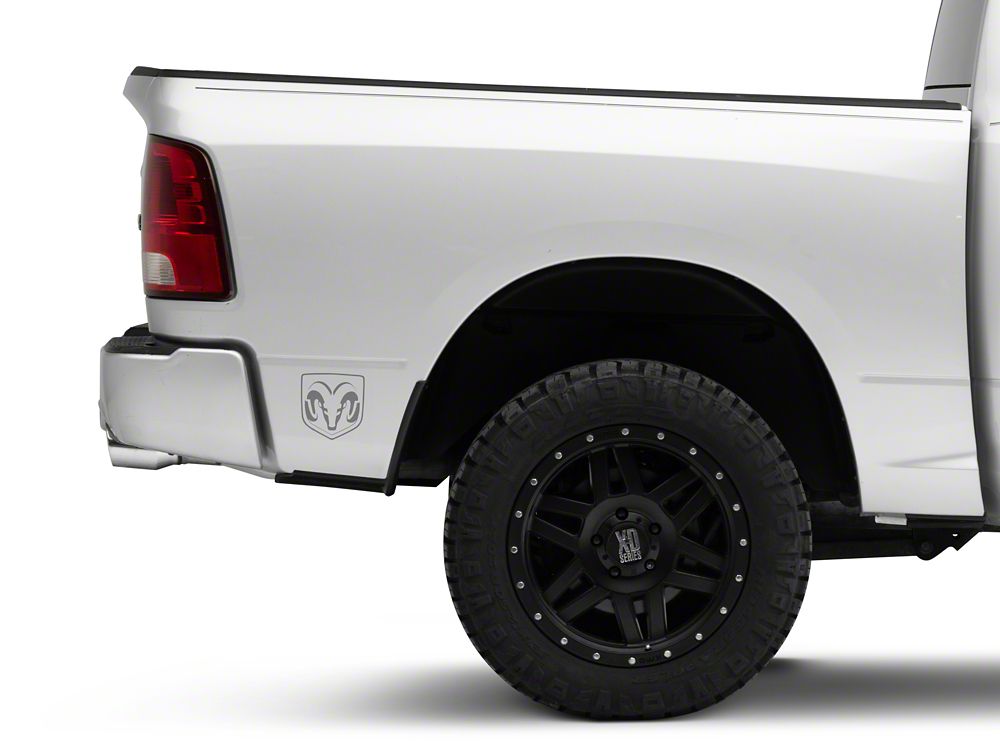 RAM Licensed by RedRock Small RAM Head Logo; Frosted (02-18 RAM 1500)