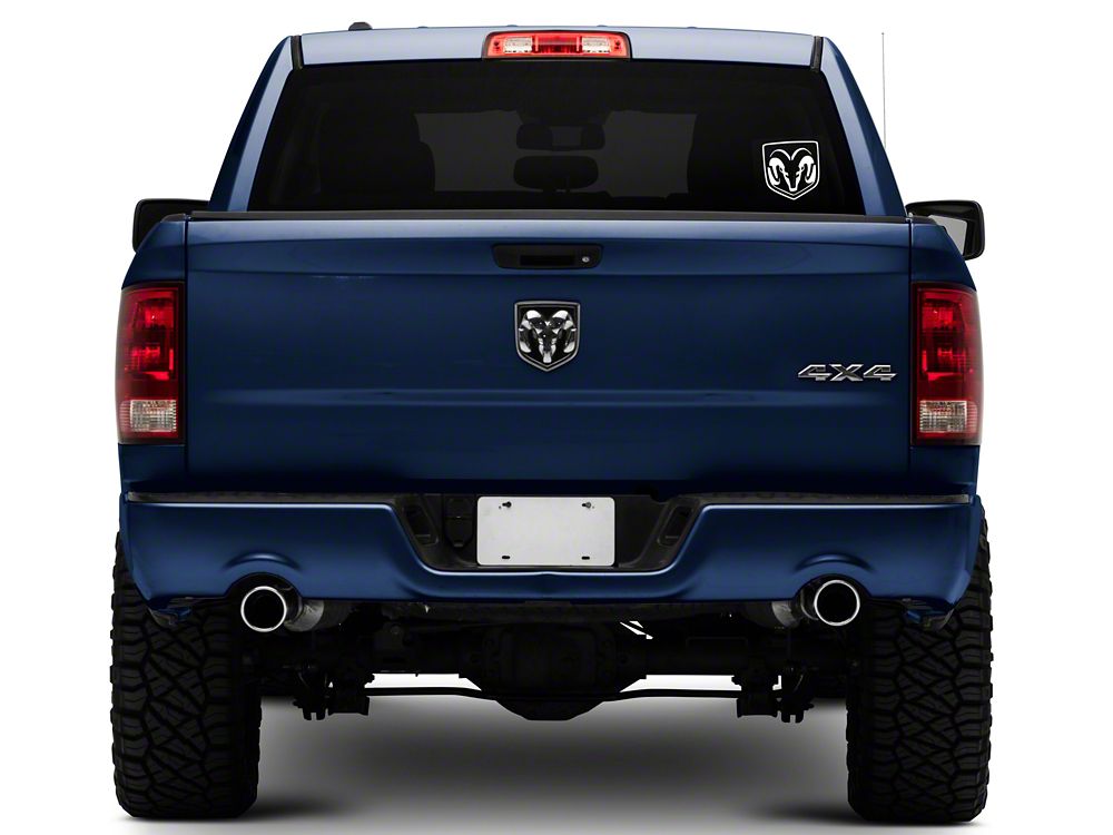 RAM Licensed by RedRock Small RAM Head Logo; White (02-18 RAM 1500)
