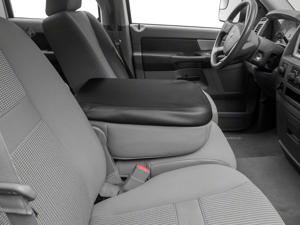 RedRock Center Console Armrest Cover Replacement; Black (02-08 RAM 1500)