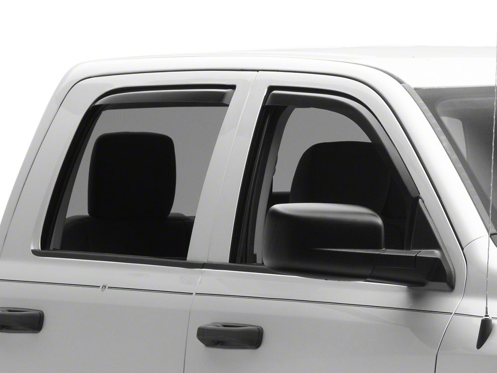 RedRock In-Channel Window Deflectors (09-18 RAM 1500 Crew Cab)